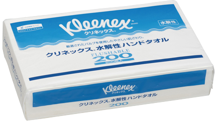 クリネックス水解性ハンドタオル 36400(200ﾏｲX35ﾊﾟｯｸ) ｸﾘﾈｯｸｽｽｲﾖｳｾｲﾊﾝﾄﾞﾀｵﾙ(24-6761-