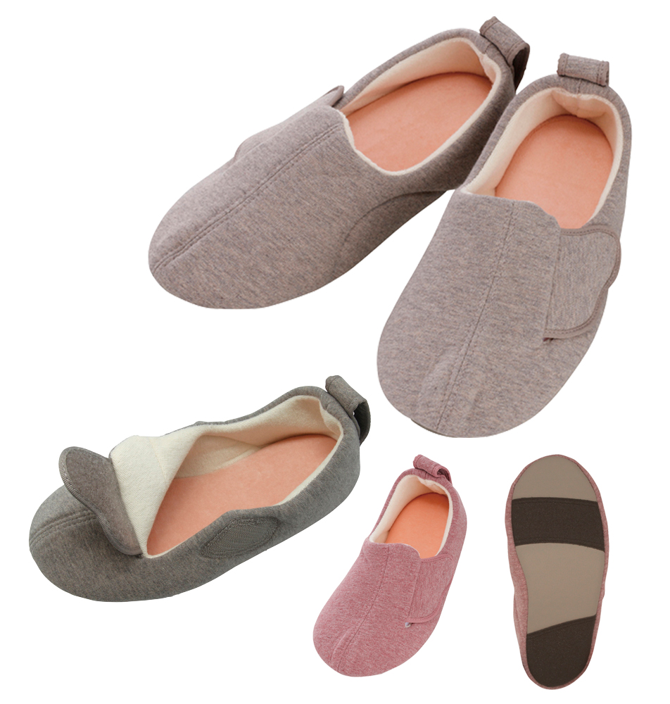 あゆみスリットベルト（両足） 2233(M/22.0-23.0CM) ｱﾕﾐｽﾘｯﾄﾍﾞﾙﾄ(ﾘｮｳｱｼ) グレー(24-6774-00-01)【徳武産業】[1足単位]