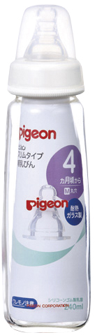 スリムタイプ哺乳びん（耐熱ガラス製） 00363(240ML) ｽﾘﾑﾀｲﾌﾟﾎﾆｭｳﾋﾞﾝ(ｶﾞﾗｽ)(24-6779-02)