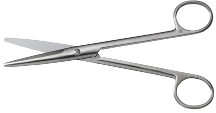 メーヨー剪刀直型 09-061-00(16CM) ﾒｰﾖｰｾﾝﾄｳﾁｮｸｶﾞﾀ(24-6862-01)【ミズホ】[1本単位](ミ