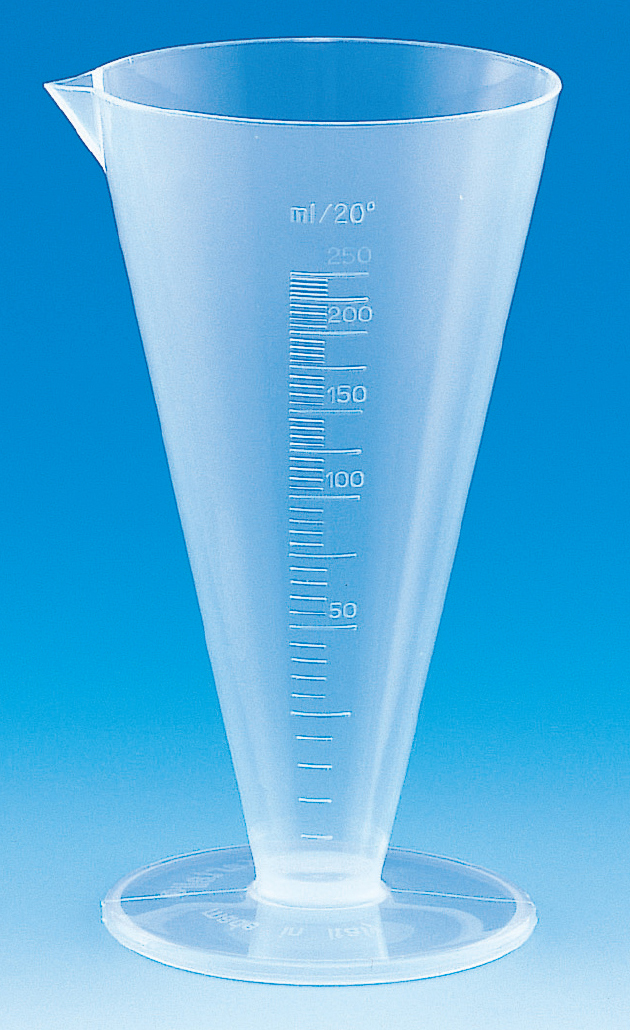 液量計（ＰＰ製）円錐型 424(500ML) ｴｷﾘｮｳｹｲｴﾝｽｲｶﾞﾀ(24-6873-02)[1個単位](―)[個]