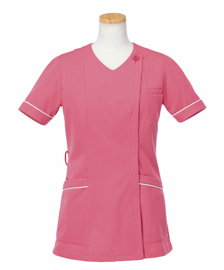 半袖スクラブジャケットR8747(ﾛｲﾔﾙ) ﾊﾝｿﾃﾞｽｸﾗﾌﾞｼﾞｬｹｯﾄ Ｌ(ヤギコーポレーション)(24-7002-00-03)【1枚単位】