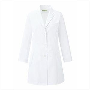 レディース診察衣 KZN127-40 L ホワイトＬ【ＫＡＺＥＮ】(KZN127-40)(24-7018-00-03)【1単位】
