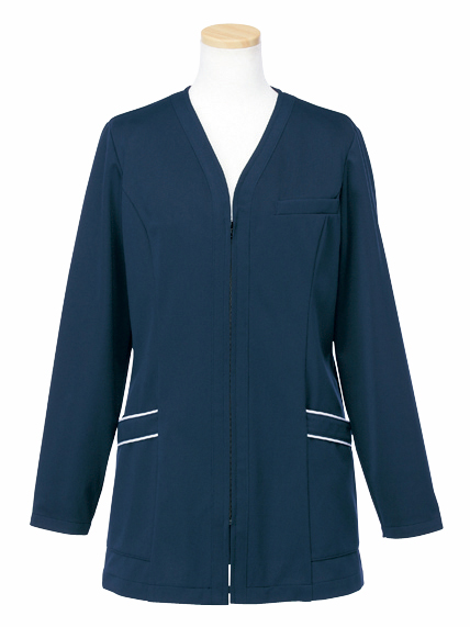 トリコットライトジャケットR1745-30(ﾀﾞｰｸﾈｲﾋﾞｰ) ﾄﾘｺｯﾄﾗｲﾄｼﾞｬｹｯﾄ Ｍ(ヤギコーポレーション)(24-7019-03-02)【1枚単位】