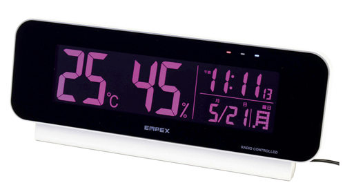 電波時計付デジタル温湿度計TD-8262 ﾃﾞﾝﾊﾟﾄﾞｹｲﾂｷﾃﾞｼﾞﾀﾙｵﾝｼ(エンペックス気象計)(24-7206-00)【1個単位】