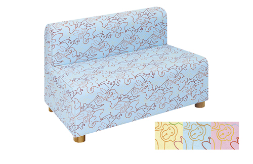 パークベンチTB-815-01(60X47X55CM ﾊﾟｰｸﾍﾞﾝﾁ ブルー(高田ベッド製作所)(24-7425-00-02)【1台単位】