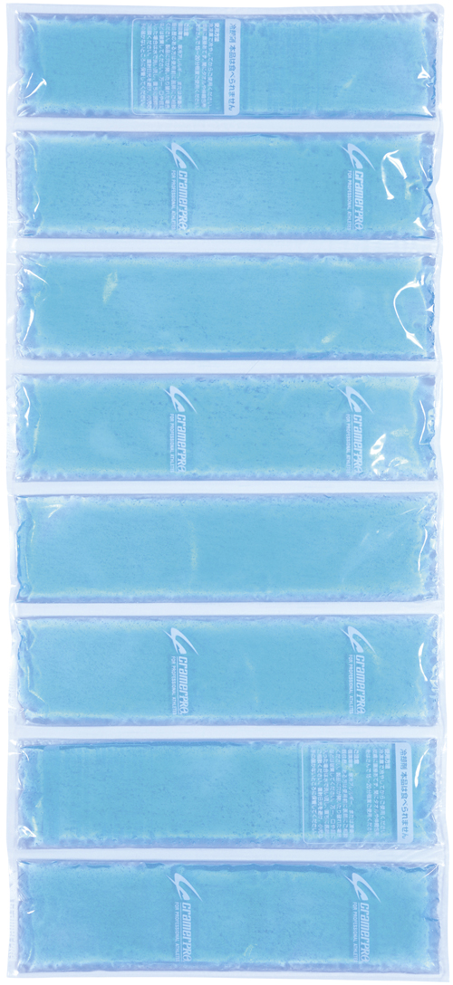 ８連アイシングゲルパッドIC300501(53X23CM) ﾊﾁﾚﾝｱｲｼﾝｸﾞｹﾞﾙﾊﾟｯﾄﾞ(クレーマージャパン)(24-7465-00)【1個単位】