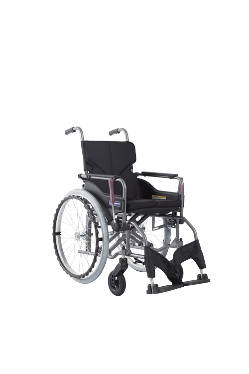 車いす　モダン　ＡスタイルKMD-A22-42-M ﾓﾀﾞﾝAｽﾀｲﾙ 黒メッシュ№６８(カワムラサイクル)(24-7619-0