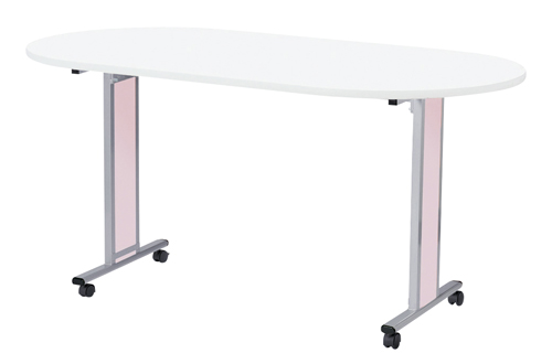 ナーステーブル（パステル／キャスターNCTC-2110L ﾅｰｽﾃｰﾌﾞﾙ(ﾊﾟｽﾃﾙ/ｷｬｽﾀ- ラベンダー(松吉医科器械)(24-7821-02-01)【1台単位】