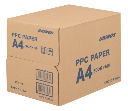 ＰＰＣペーパー（Ａ４Ｗ）PPC-CRI(500ﾏｲX10ｻﾂ) PPCﾍﾟｰﾊﾟｰ(東京エコール)(24-7999-04)【1箱単位】