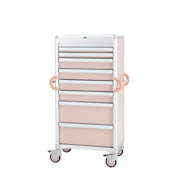 材料搬送カートC60-A10181B(ﾌﾞﾙｰ) ｻﾞｲﾘｮｳﾊﾝｿｳｶｰﾄ トレー：透明(サカセ化学工業)(24-8017-0