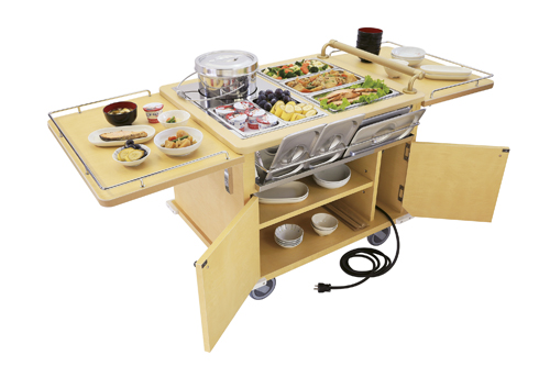 医療・介護向けユニットケア型ワゴンUCW-Y20(20ﾆﾝﾀｲｵｳｶﾞﾀ) ｲﾘｮｳｶｲｺﾞﾑｹﾕﾆｯﾄｹｱﾜｺﾞﾝ(髙森コーキ)(24-8034-00)【1台単位】