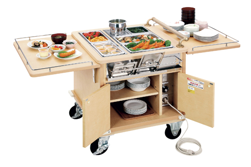 医療・介護向けユニットケア型ワゴンUCW-Y10(10ﾆﾝﾀｲｵｳｶﾞﾀ) ｲﾘｮｳｶｲｺﾞﾑｹﾕﾆｯﾄｹｱﾜｺﾞﾝ(髙森コーキ)(24-8034-01)【1台単位】