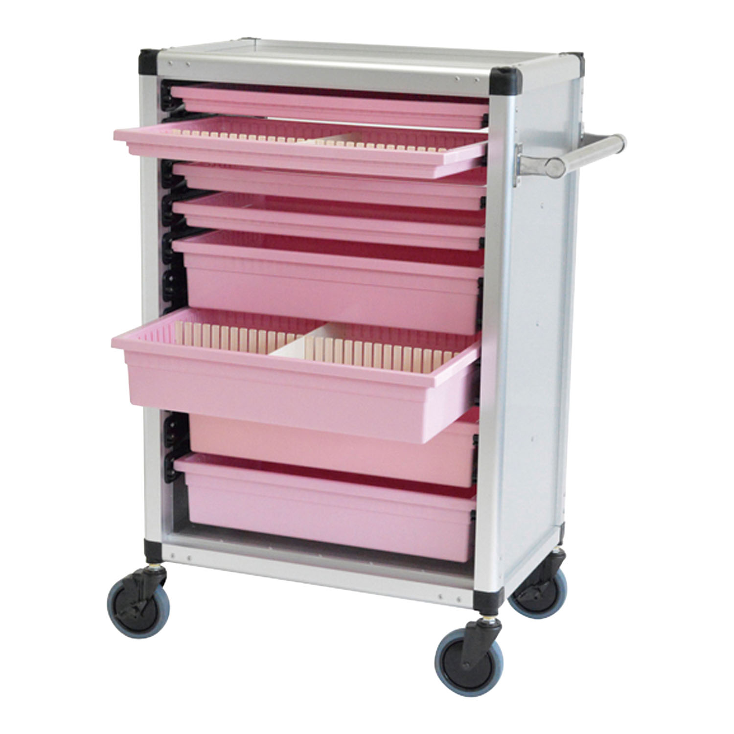 キャビトレーワゴン(本体) TKC-A5TR(ピンク)TKC-A5TR(ﾋﾟﾝｸ)(24-8290-00)【トクヤマ】(販売単位