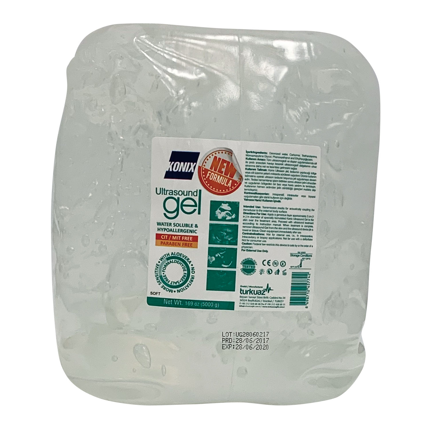 KONIX超音波ゼリー(ソフト)詰替5000ML5000ML(24-8493-02)【インテグラル】(販売単位:2)(インテグラ