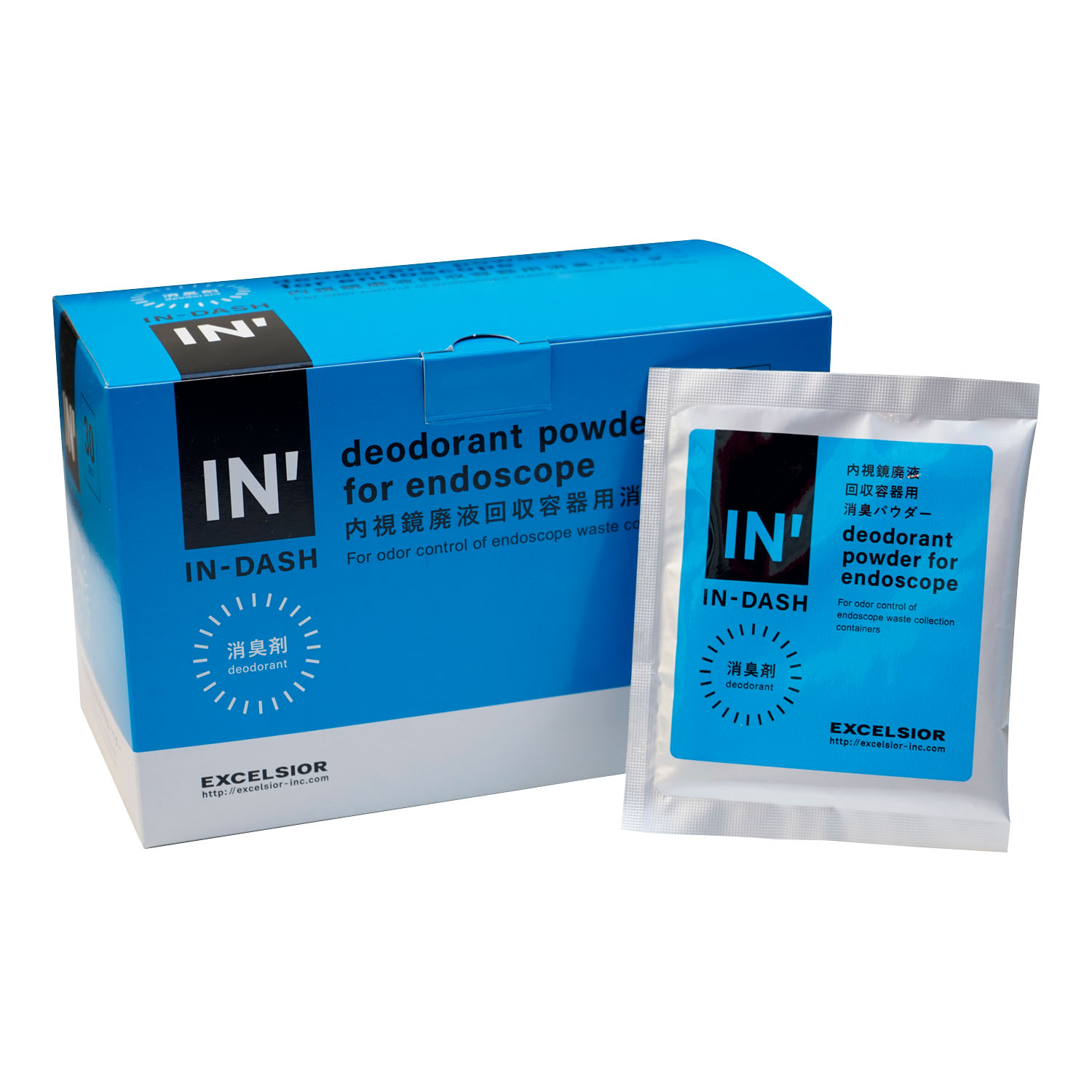 In Dash消臭パウダー(30袋入IND-01IND-01(24-8538-00)【エクセルシア】(販売単位:12)(エクセル