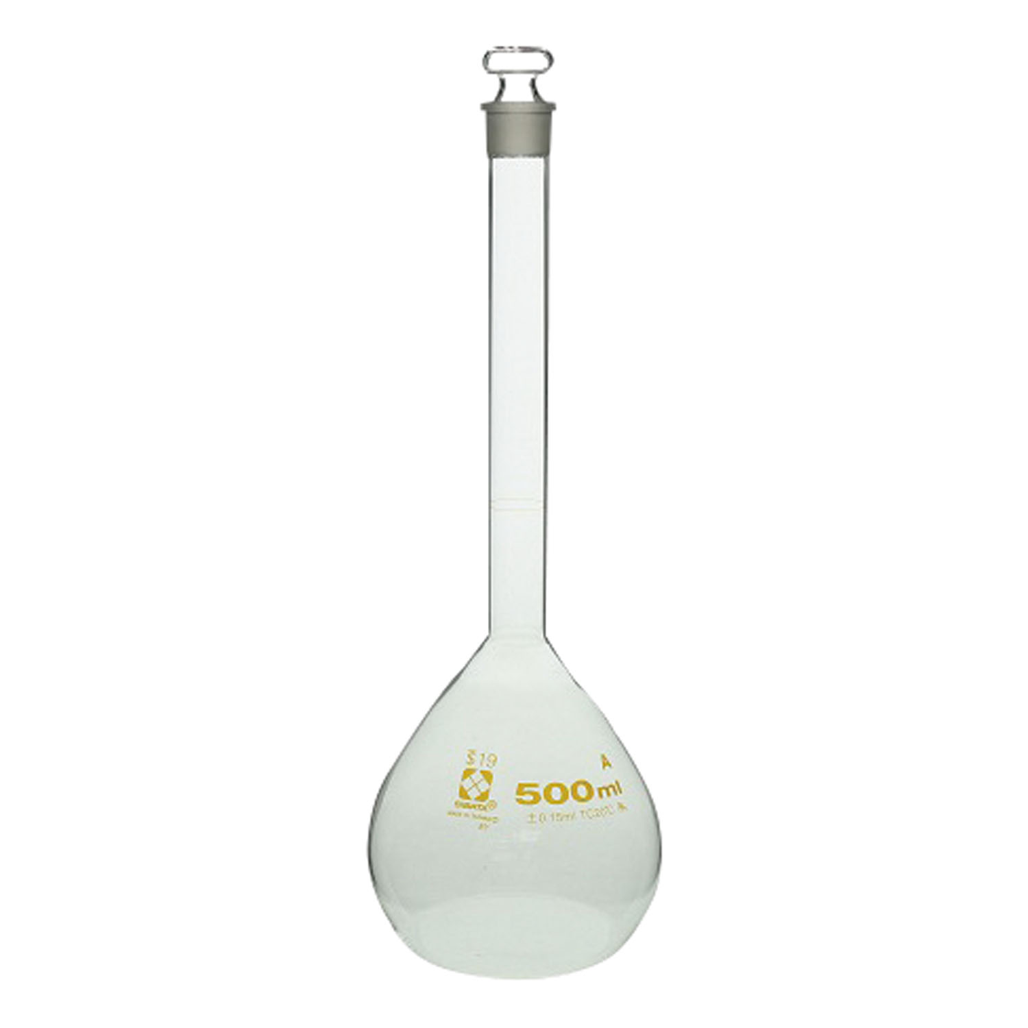 柴田メスフラスコ(ガラス製)茶目盛 2000ML(020060-2000)2000ML(020060-2000)(24-9026