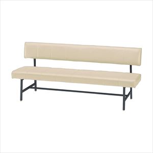長イス（背付） TEP-15A(150X54X76) ミルキーホワイトＷ1500×Ｄ540×Ｈ760mmミルキーホワイト【ニシキ