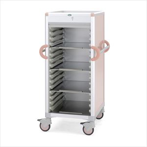 コンテナー回収カートピーチ コンテナー4コ収納透明【サカセ化学工業】(CP-AS02B)(24-9162-02-02)【1単位】