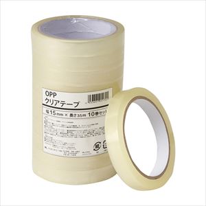 OPPクリアテープ 10巻入 IRL-CT02 15MMX35M 24-9875-01IRL-CT02【伊藤忠リーテイルリ