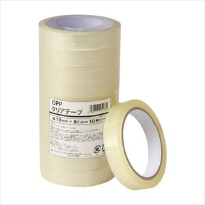 OPPクリアテープ 10巻入 IRL-CT05 18MMX50M 24-9875-04IRL-CT05【伊藤忠リーテイルリ