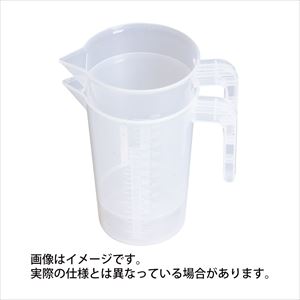 PP積み重ねビーカー 4206-2191N 5000ML 24-9954-055000ml【レオナ】(4206-2191N)