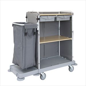 メイドワゴン 片側袋付 EKF-1 ランドリーカート 25-2140-01EKF-1【金沢車輛】(EKF-1)(25-2140-