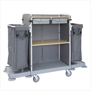 メイドワゴン 両側袋付 EKF-2 ランドリーカート 25-2140-02EKF-2【金沢車輛】(EKF-2)(25-2140-