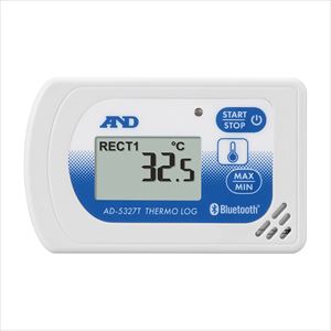 BLE温度・湿度データロガー AD-5327T 温湿度計 25-2174-02内蔵温度【エー・アンド・デイ】(AD-5327T)