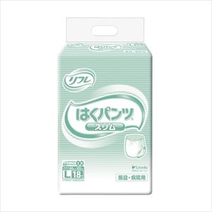 業務用リフレはくパンツ スリム 18195 L 18マイ 紙おむつ 25-2212-02スリムＬサイズ【リフレ】(18195)