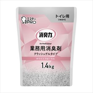 消臭力 業務用 クラッシュゲルトイレ 1．4KG ツメカエ ホワイトフローラル 25-2217-10クラッシュゲルタイプ・トイ