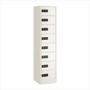 貴重品保管庫 ダイヤルナンバーロック LK-408W ホワイト 25-2258-01LK-408W【エーコー】(LK-408W