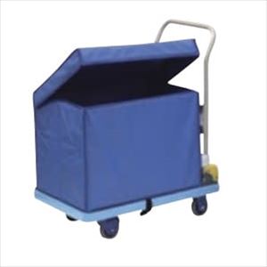 フタ付収納ボックス付静音樹脂台車 NP-307DGS 台車 運搬車 25-2264-01NP-307DGS【金沢車輛】(NP-