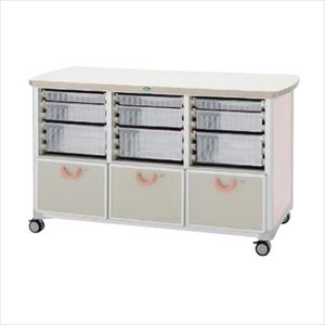 作業台 WT-1525B-1 ホンタイ：ピーチ キャビネット 6×4システム 25-2310-00W1500×D748×H86