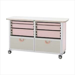 作業台 WT-1524B-1 ホンタイ：ピーチ キャビネット 6×4システム 25-2310-02W1500×D573×H86