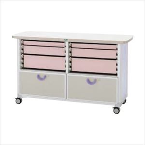 作業台 WT-1524B-1 ホンタイ：ブルー キャビネット 6×4システム 25-2310-03W1500×D573×H86