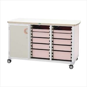 作業台 WT-1529B-1 ホンタイ：ピーチ キャビネット 6×4システム 25-2310-04W1500×D804×H86