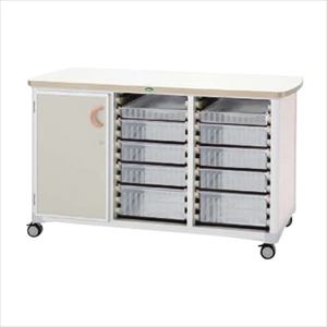 作業台 WT-1529B-1 ホンタイ：ピーチ キャビネット 6×4システム 25-2310-04W1500×D804×H86