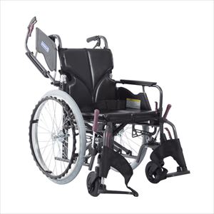 車いす モダン Bスタイル KMD-B22-40-M／SR アルミ製 25-2358-01モダンシリーズBスタイルエコブラッ