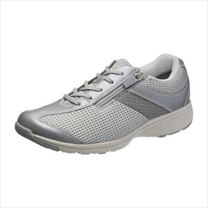 アサヒメディカルウォークMS-L KV77453 シルバーメタリック リハビリシューズ 25-2383-05シルバーメタリック