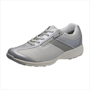 アサヒメディカルウォークMS-L KV77453 シルバーメタリック リハビリシューズ 25-2383-05シルバーメタリック