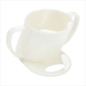 飲みやすい・飲ませやすいカップ ホワイト お椀 介護用 25-2395-00ホワイト【T&M】FALSE(25-2395-00