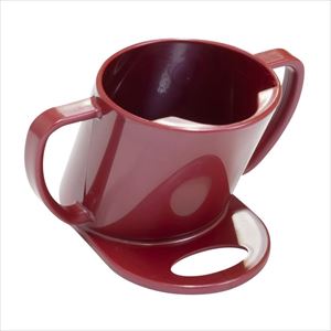 飲みやすい・飲ませやすいカップ レッド お椀 介護用 25-2395-01レッド【T&M】FALSE(25-2395-01)【