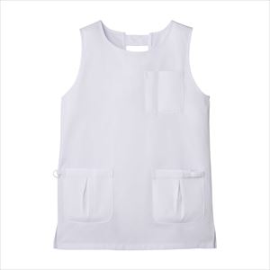 ショート丈多機能予防衣 M エプロン 予防衣 25-2428-01Mホワイト【大阪通販】FALSE(25-2428-01-01)【1単位】