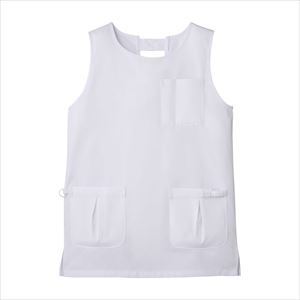 ショート丈多機能予防衣 L エプロン 予防衣 25-2428-02Lホワイト【大阪通販】FALSE(25-2428-02-01)【1単位】