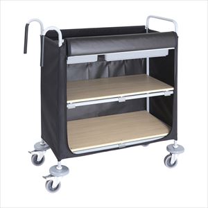 コンパクト型メイドワゴン IR-1 ランドリーカート 25-2506-00【金沢車輛】(ＩＲ-1)(25-2506-00)【1単