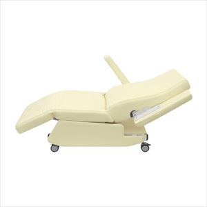 電動化学療法チェアー TB-1557 78X113CM リカバリーチェア 透析・点滴 25-2848-00ビニルレザーピンク