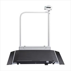 手すり付デジタル車椅子スケール 検定 SECA677 車いす用 25-2972-01【seca】(seca 677)(25-2972-01)【1単位】