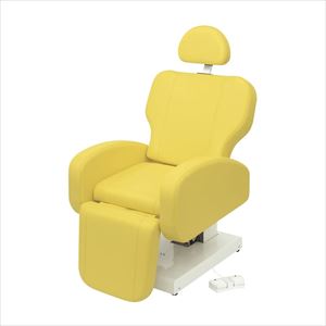椅子型診察台 TB-1560 64X84CM 25-2977-00ビニルレザーイエロー【高田ベッド製作所】(TB-1560)(