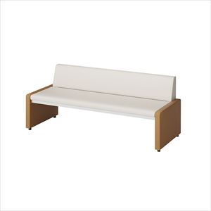 ロビーチェア MHA-12Aセツキ 1200X530 25-3042-00W1200xD530xH630mmライトブラウン【ニ